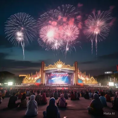Festival Kembang Api 2025 Pikat Ribuan Warga Surabaya